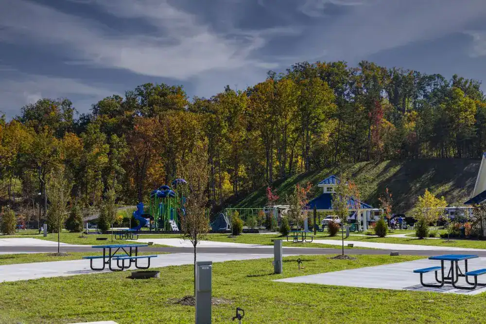 Camp Margariaville's campsites in Pigeon Forge. 