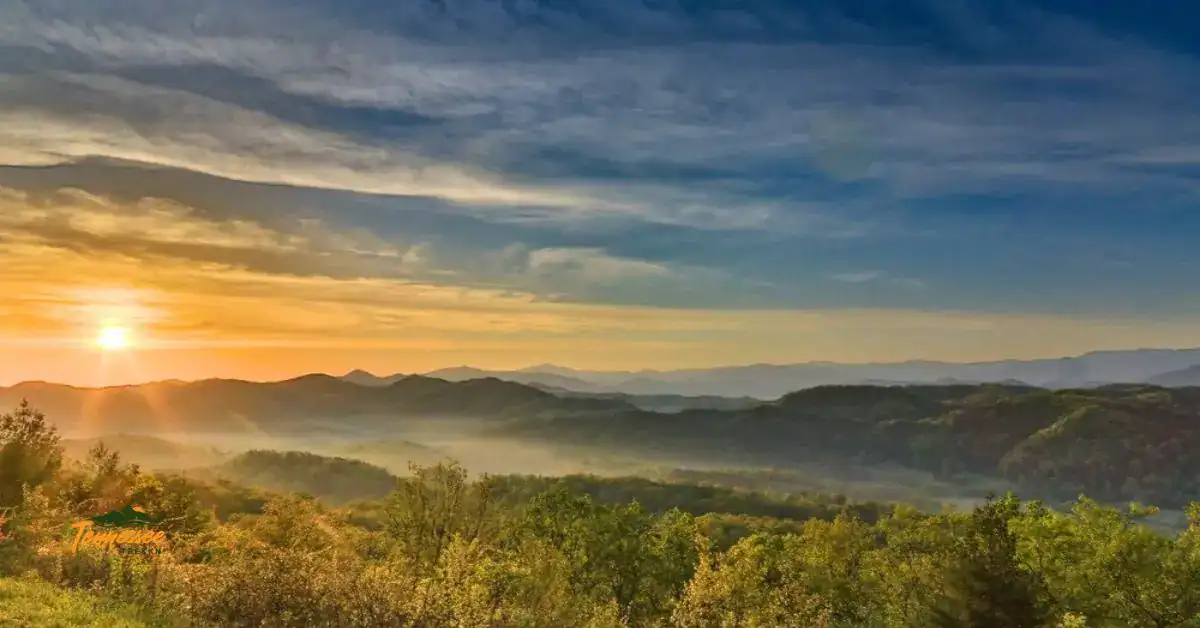 Beautiful sunset in Cades Cove.