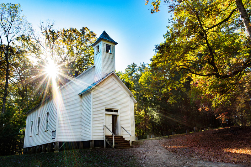 Missionary Baptist Church in Cades Cove, Smoky Mountains