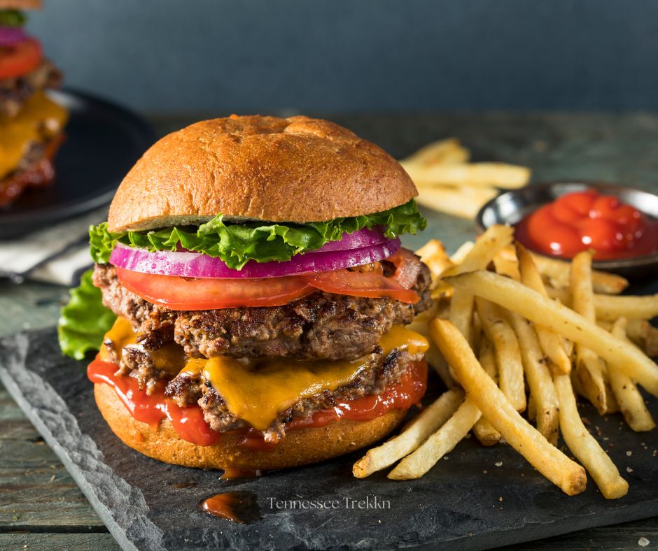 A good burger and fries always hit the spot—one of our favorites in Townsend! Places to eat in Townsend, TN