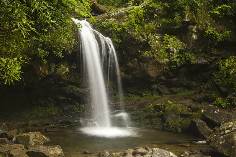 Grotto Falls, Waterfalls in Tennessee, Smoky Mountains