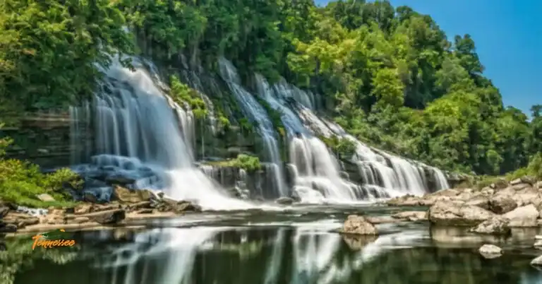 Twin Falls at Rock Island State Park – featured in a Tennessee waterfalls guide