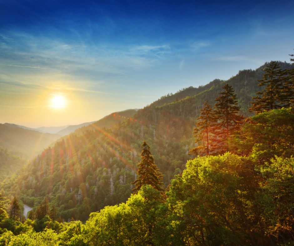 Great Smoky Mountains Sunrise, East Tennessee, Smokies Sunrise