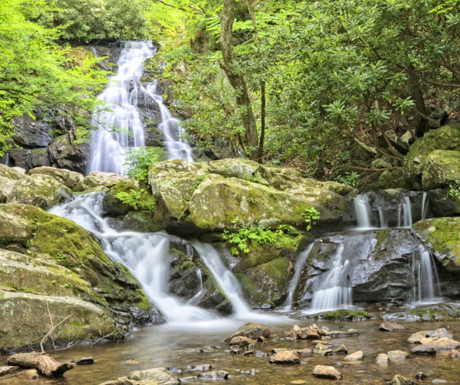 Spruce Flats Falls, Great Smoky Mountains, Waterfall,