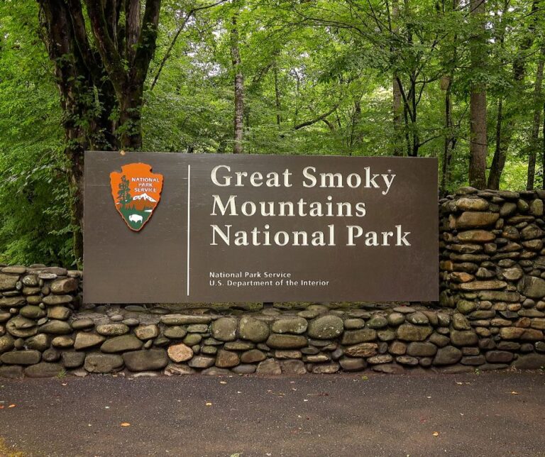 Great Smoky Mountains National Park Sign, East Tennessee