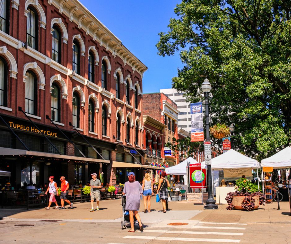 People in Market Square