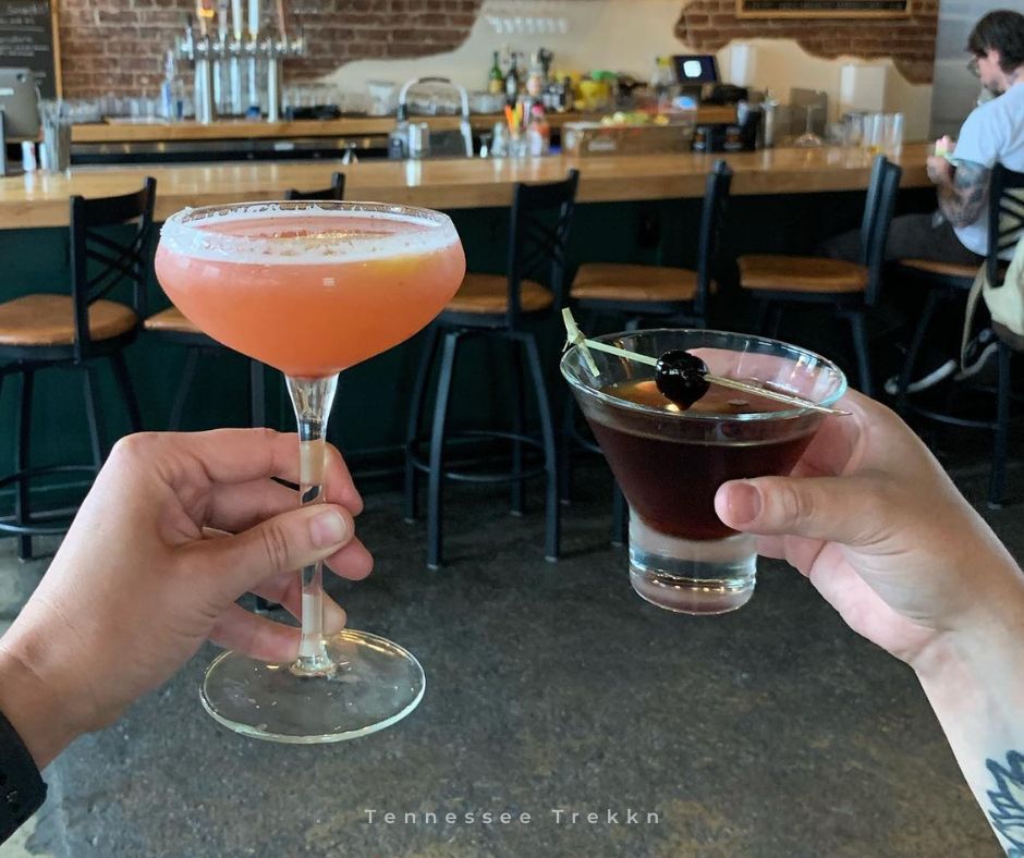 Monkey's Bar: Raise a glass to a fun night out with creative cocktails in hand, all set against the vibrant backdrop of this lively downtown Knoxville spot! Photo Credit: Monkey's Bar