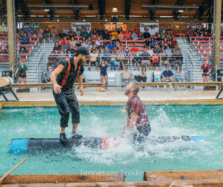 Enjoy some good ol’ Southern barbecue while watching exciting lumberjack action at the Paula Deen Lumberjack Dinner Show! Book your tickets HERE!