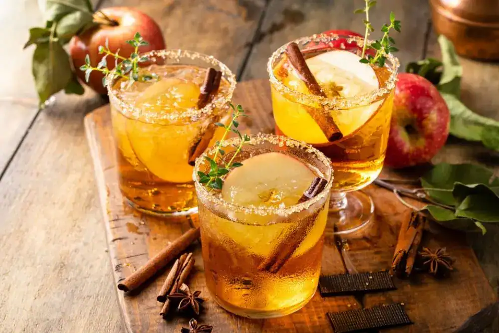 Apple Cider Mule - made with Tennessee Smoky Mountain moonshine - warm and cozy fall drink.
