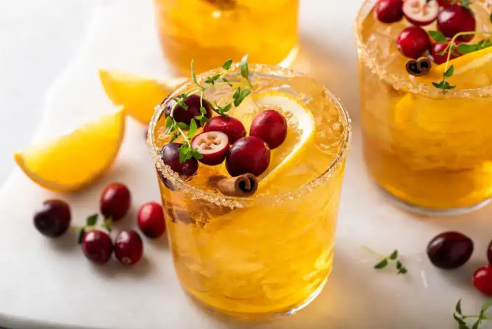 Cranberry Moonshine Margarita with a Tennessee shine kick. 