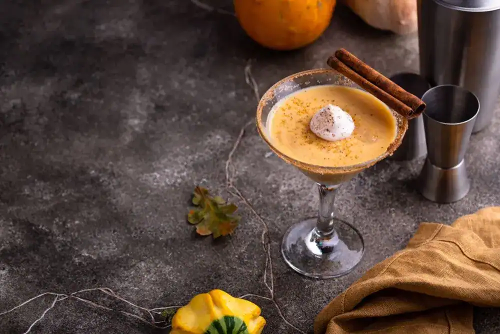 Pumpkin Spice Moonshine Fall cocktail - Perfect Holiday Smoky Mountain drink.