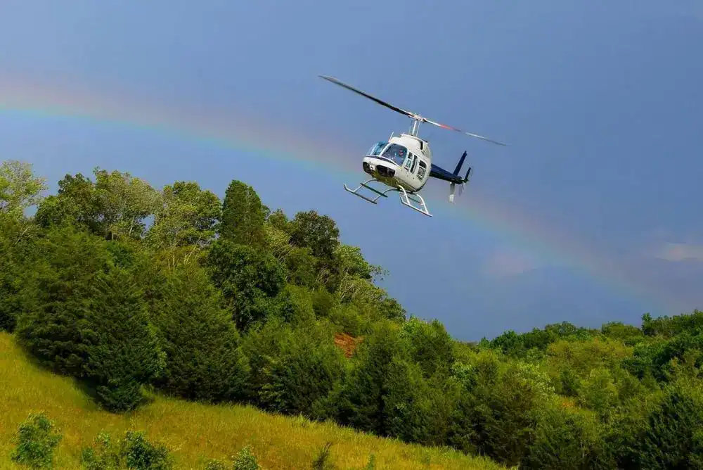 Wears Valley tour with rainbow in the sky

