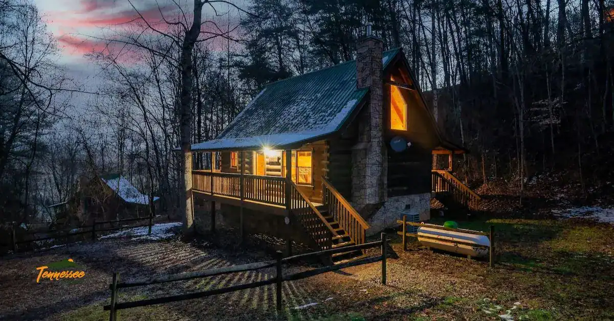 Winter cabin in the Smokies - perfect for a Smoky Mountain getaway.