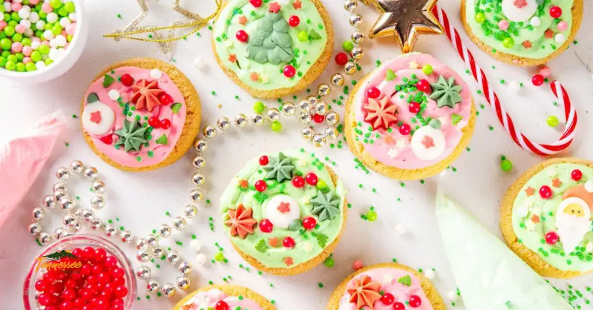 Board of Ultimate Chrismtas Sugar Cookies, baked perfectly from this recipe.