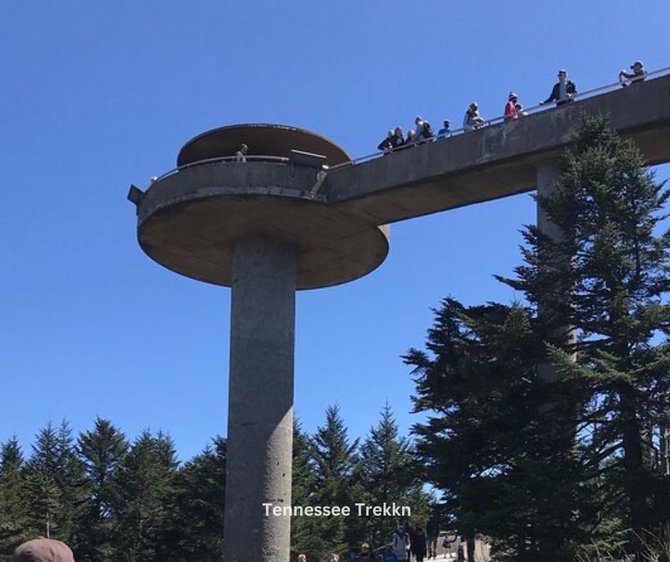 A stunning view from Clingmans Dome, the highest point in the Smoky Mountains, perfect for your 2025 Tennessee bucket list.