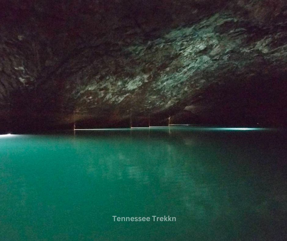 The breathtaking underground lake at The Lost Sea, a must-visit spot on your Tennessee bucket list and an unforgettable experience in Tennessee.