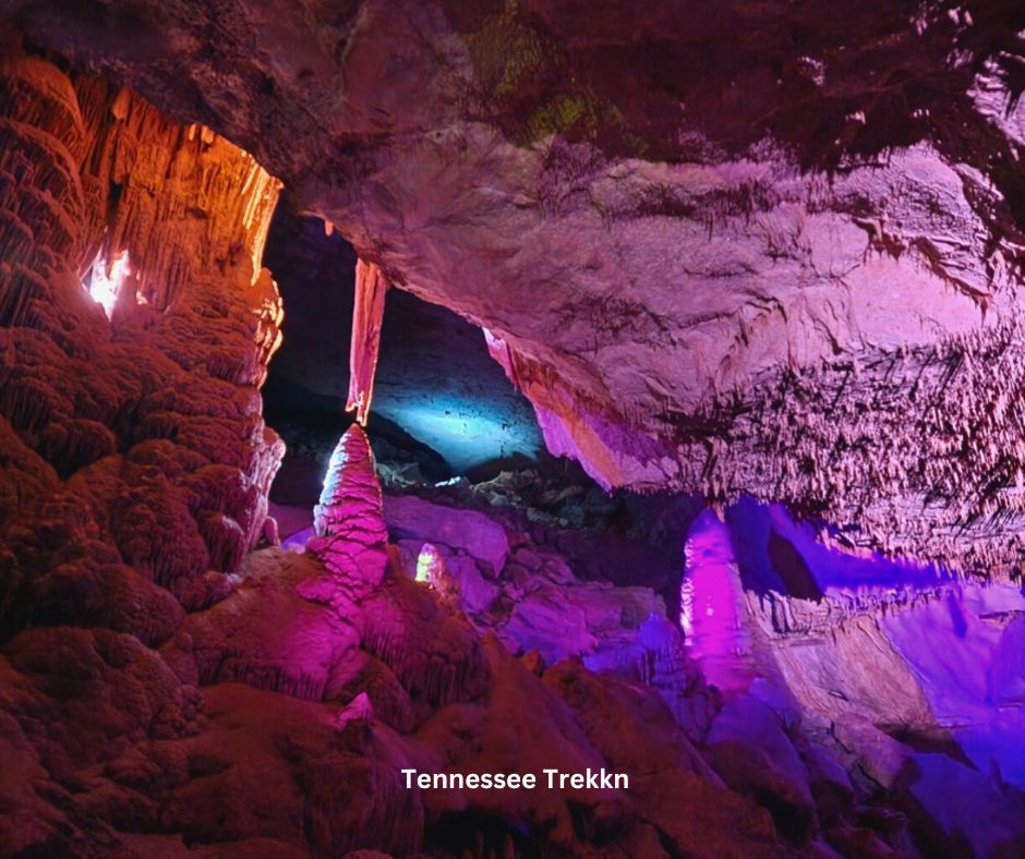 The mesmerizing underground formations of Cumberland Caverns in Tennessee, a must-see destination.