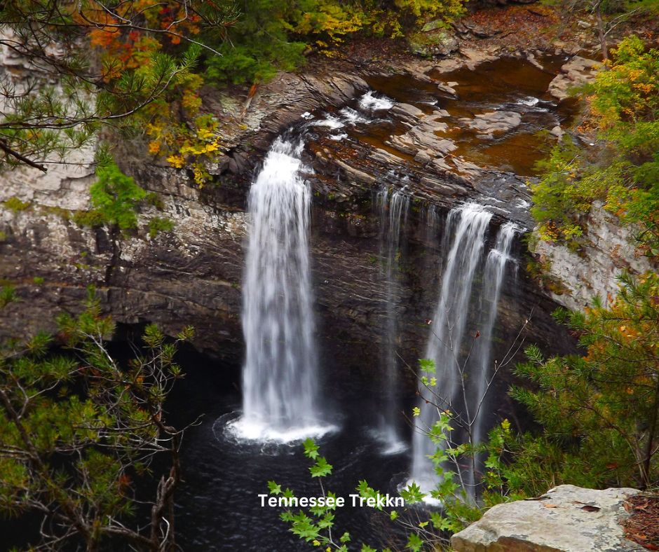  Scenic view from the Overlook Trail at Fall Creek Falls State Park in Spencer, showcasing the breathtaking beauty of Middle 
Tennessee.