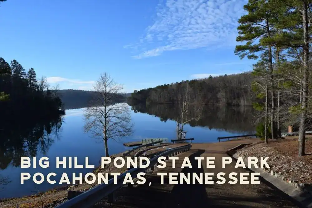 Lake view at Big Hill Pond State Park in Pocahontas, TN.