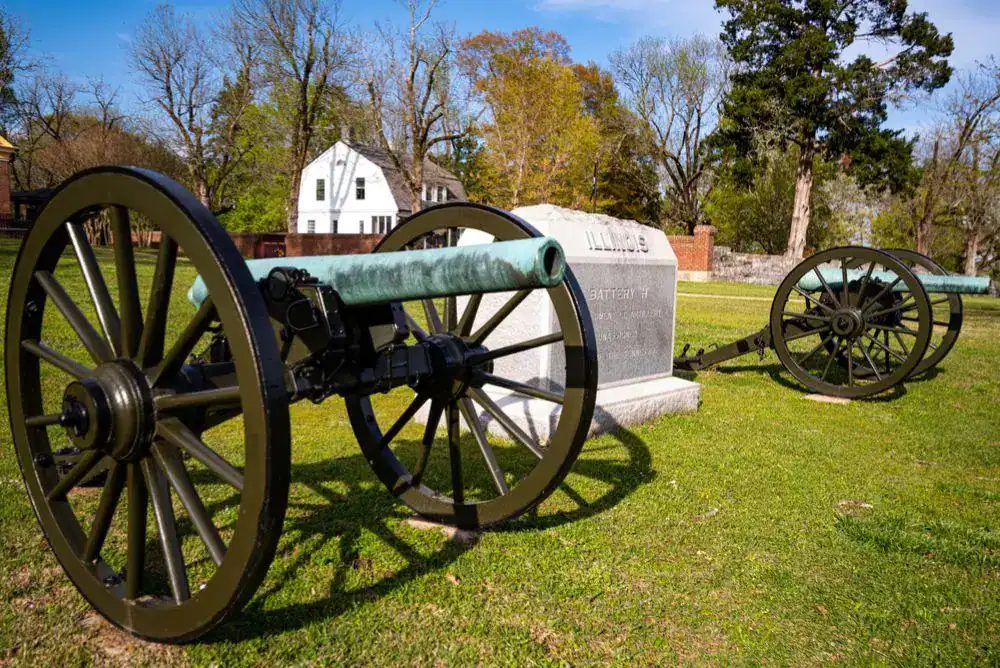 Shiloh National Military Park in Tennessee, a cival war historic stop 