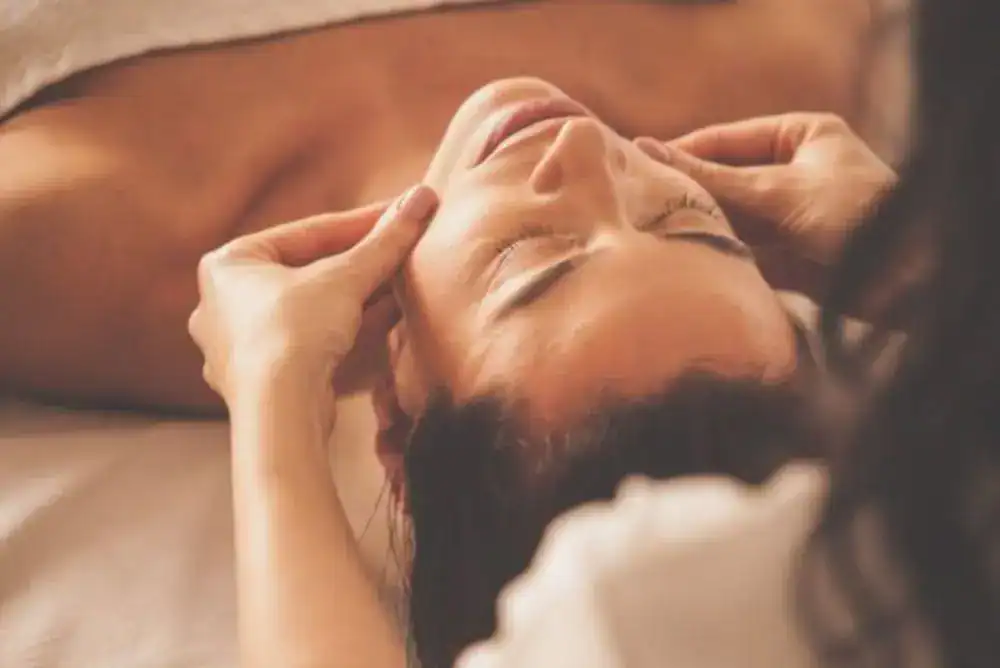 Guest receiving a facial at The Edwin Hotel spa – serene setting for luxury skincare and relaxation.

