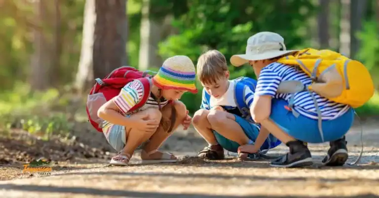 Kids exploring nature during outdoor spring adventures for families in Tennessee