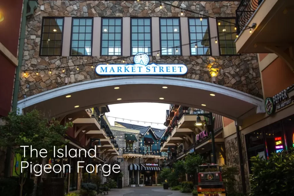 Market Street at The Island in Pigeon Forge. Perfect spot to browse and enjoy shopping.
