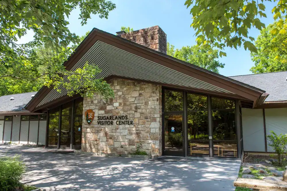 Sugarlands Visitor Center in the Smoky Mouontains. 