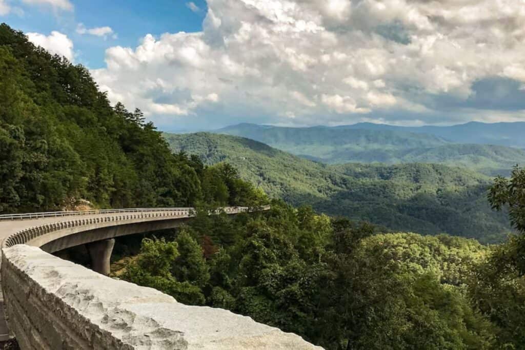 View from Foothills Parkway during a Pigeon Forge Pink Jeep Tour, featured in a Things to Do blog post.

