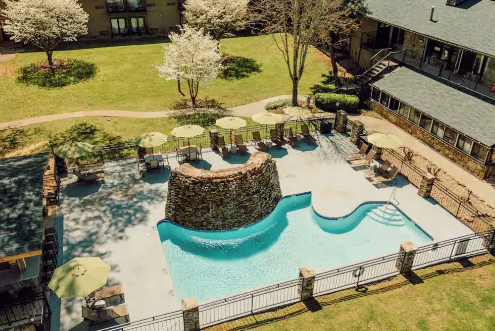 Outdoor pool at Tremont Lodge & Resort in Townsend TN

