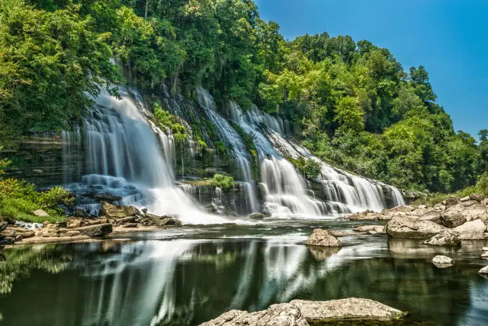 Twin Falls at Rock Island in Middle Tennessee - perfect for a tennessee day trip