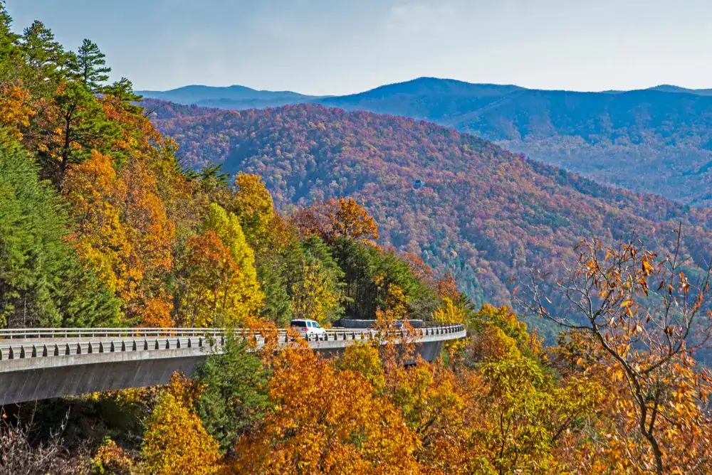 Foothills Parkway with spectacular fall color.