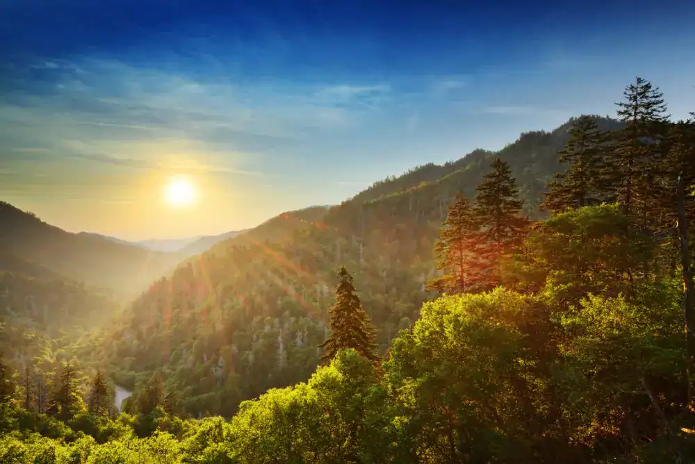 Smoky Mountains Sunrise. Experience the Smokies.