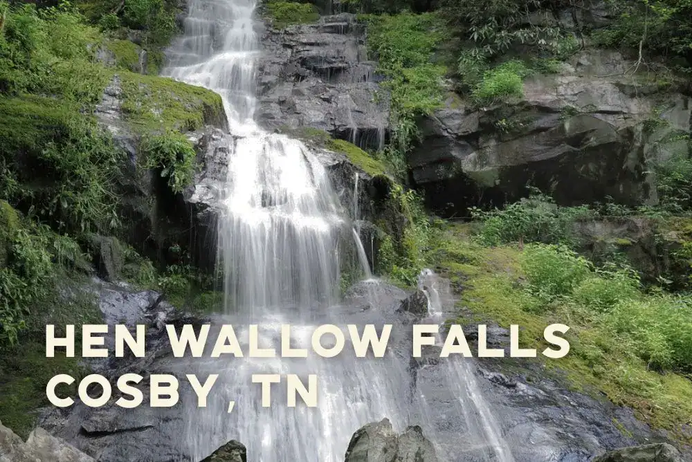 Hen Wallow Falls in Cosby, TN. 