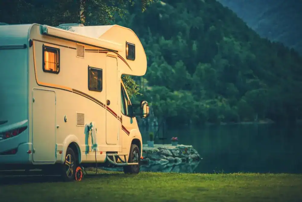 RV camping at a Townsend TN campground near the Smoky Mountains
