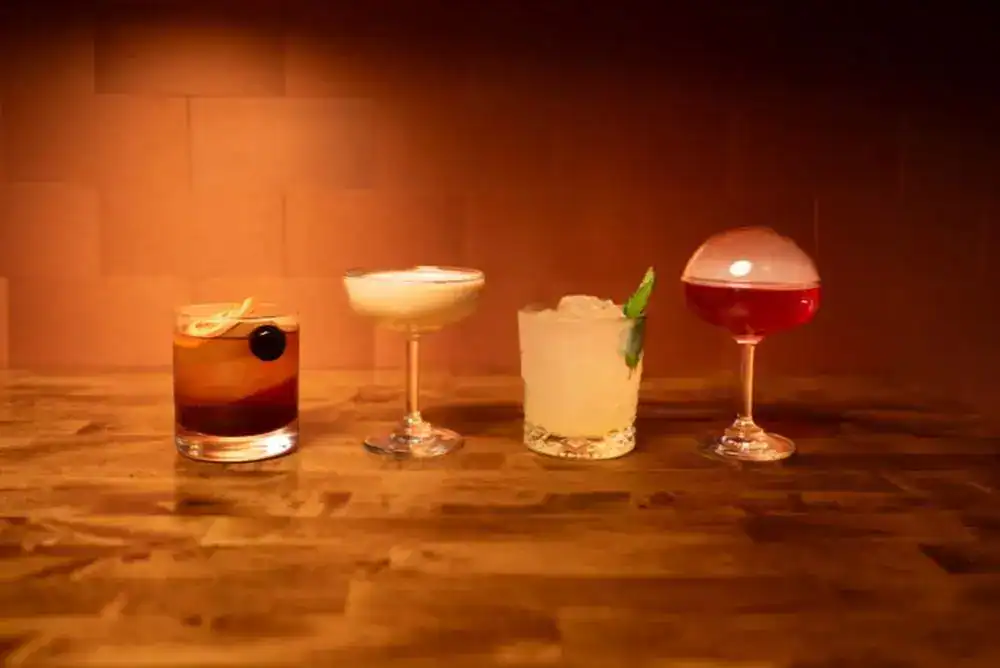 Experience cocktails like these at the Sugarlands Distillery cocktail experience tour in Gatlinburg, Tennessee.