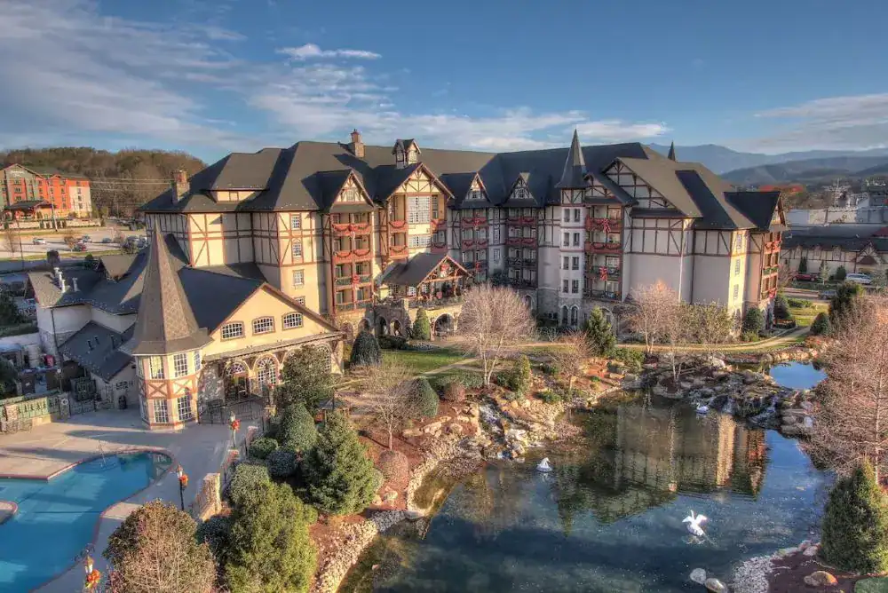 Inn at Christmas Place, one of the top hotels in Pigeon Forge TN with year-round holiday décor and cozy rooms