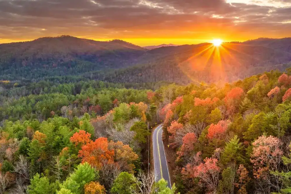 Fall colors in the Smoky Mountains