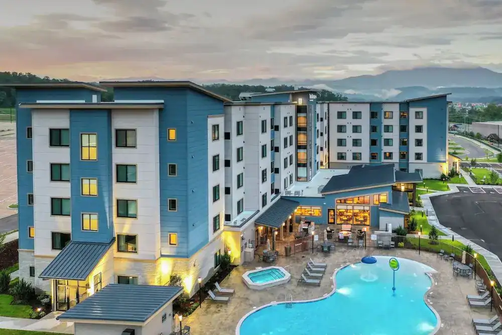 Residence Inn by Marriott in Pigeon Forge with outdoor pool and Smoky Mountain views.