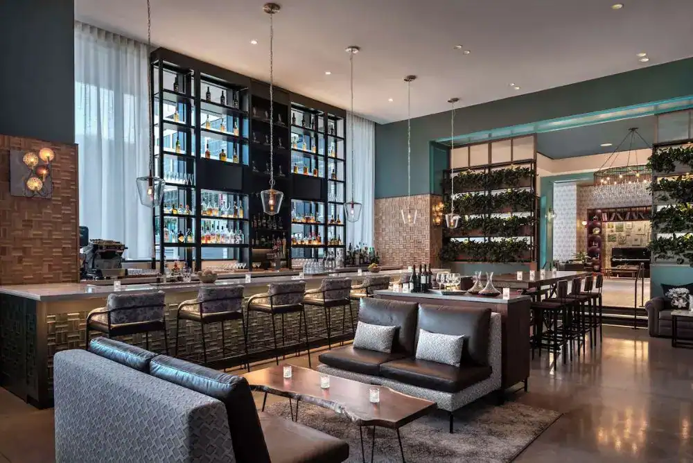 Hyatt Centric bar and restaurant area.  