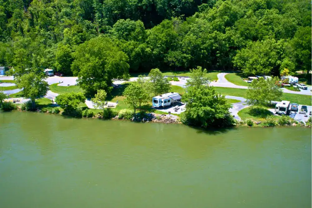 Douglas Tailwater Campground near the Smoky Mountains