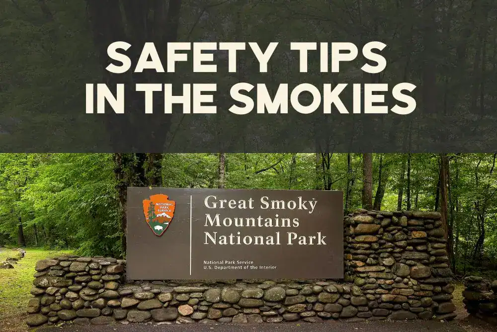 Great Smoky Mountains National Park sign for Smokies safety tips