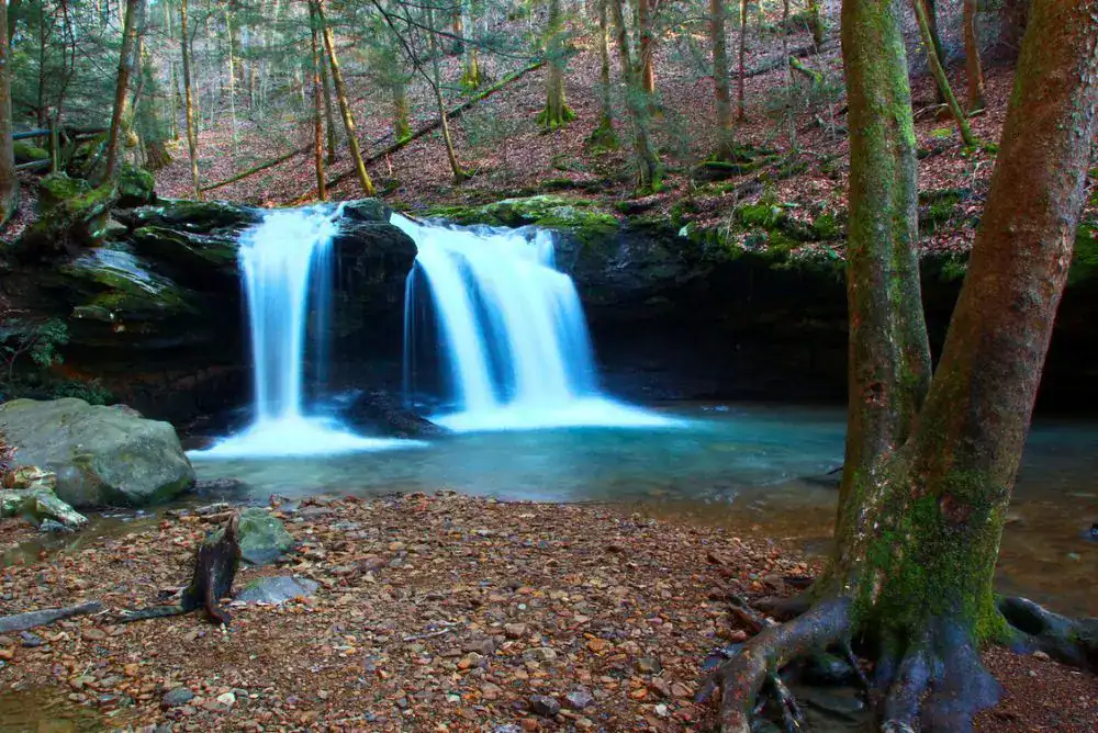 DeBord Falls hike at Frozen Head State Park in Wartburg, peaceful TN State Park waterfall hike