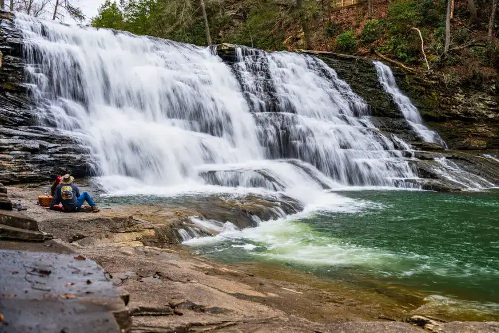 Cane Creek Falls at Fall Creek Falls State Park, one of the most scenic TN State Park waterfalls