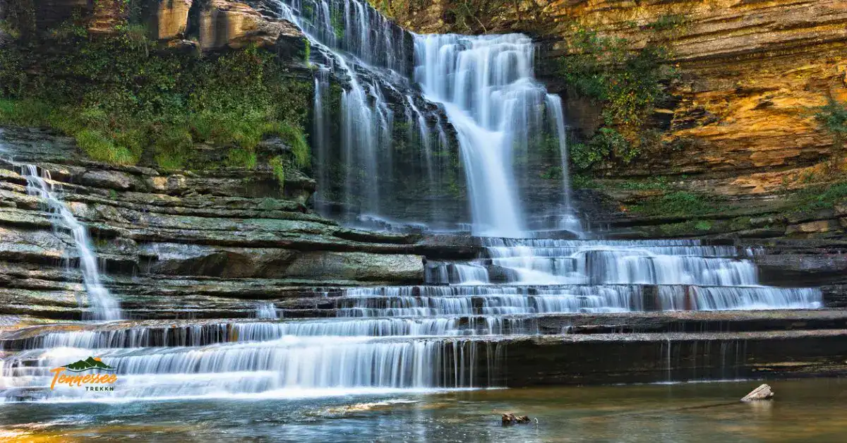 Twin Falls at Rock Island State Park in Tennessee.