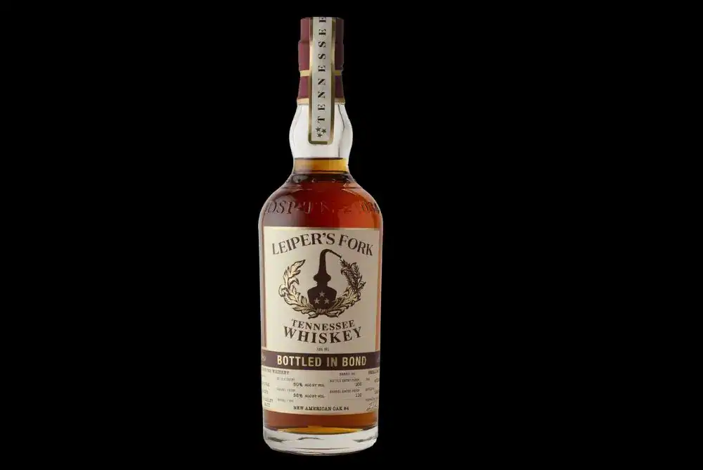 Tennessee distilleries Leiper’s Fork Tennessee whiskey bottle