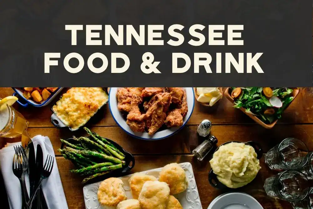 Southern comfort food spread with fried chicken and classic sides - guide to Tennessee food and drink