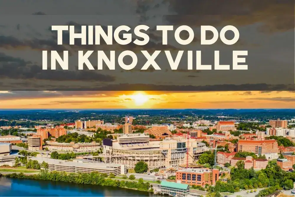 Knoxville skyline along the Tennessee River, a great place to explore things to do in Knoxville, Tennessee - vacation travel guide

