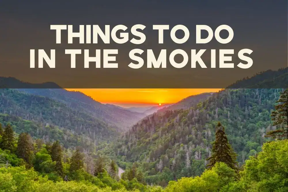 Scenic mountain views in the Smoky Mountains, one of the most popular places featured in our things to do in Tennessee guide.