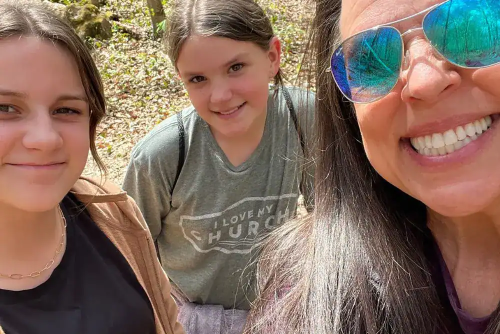 Me and my nieces hiking in Norris, Tennessee